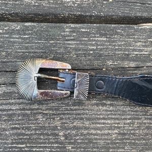 Black Animal Print Belt
